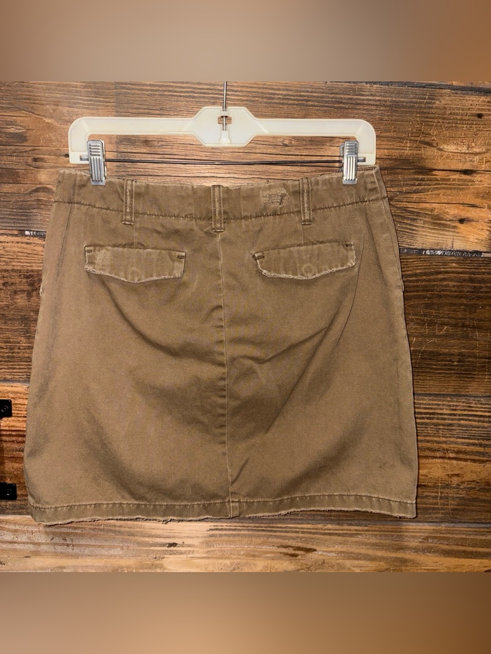 J. Crew Olive/Dark Tan Mini Skirt - Picture 3 of 4